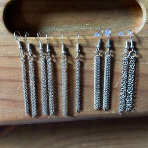 NWOT (5 for 10$) Paparazzi 5 chained earrings